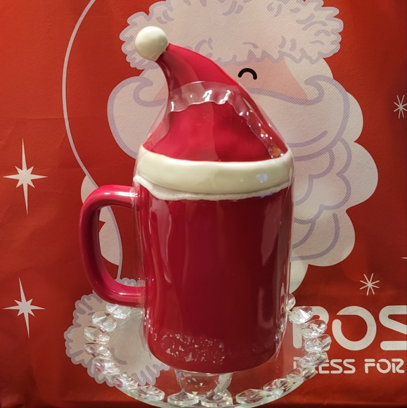 Santa's Helper Rae Dunn mug with Topper lid - Picture 2 of 4